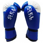 SZ Fighters - Боксови ръкавици (Естествена кожа) Gel X Lite - Сини с бял връх​